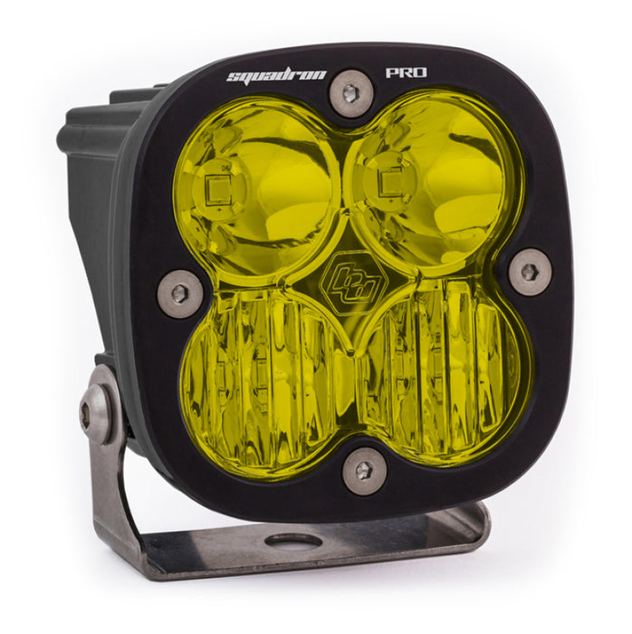 Baja Designs Squadron Pro Driving/Combo Pattern Black LED Light Pod - Amber Baja Designs