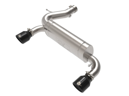 aFe Vulcan 3in 304 SS Axle-Back Exhaust 2021 Ford Bronco L4-2.3L (t)/V6-2.7L (tt) w/ Black Tips aFe