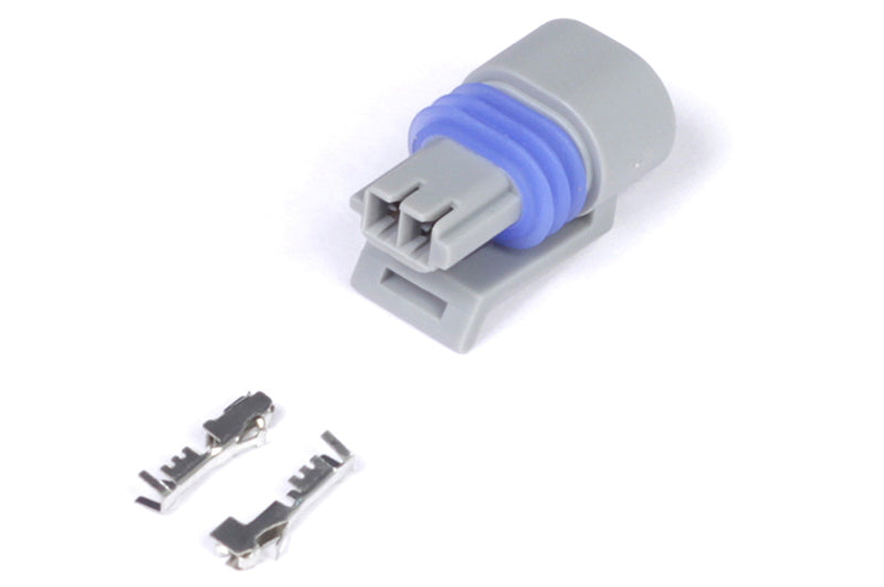 Haltech Delphi 2 Pin GM Style Air Temp Connector Grey Plug & Pins Haltech