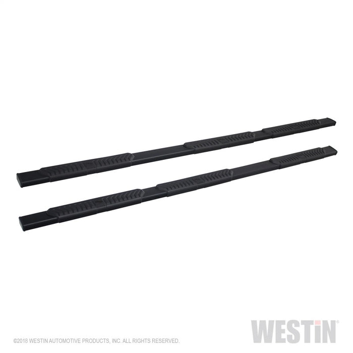 Westin 07-18 Chevrolet Silverado 1500 Crew Cab 5.5ft Bed R5 M-Series Nerf Step Bars - Black Westin