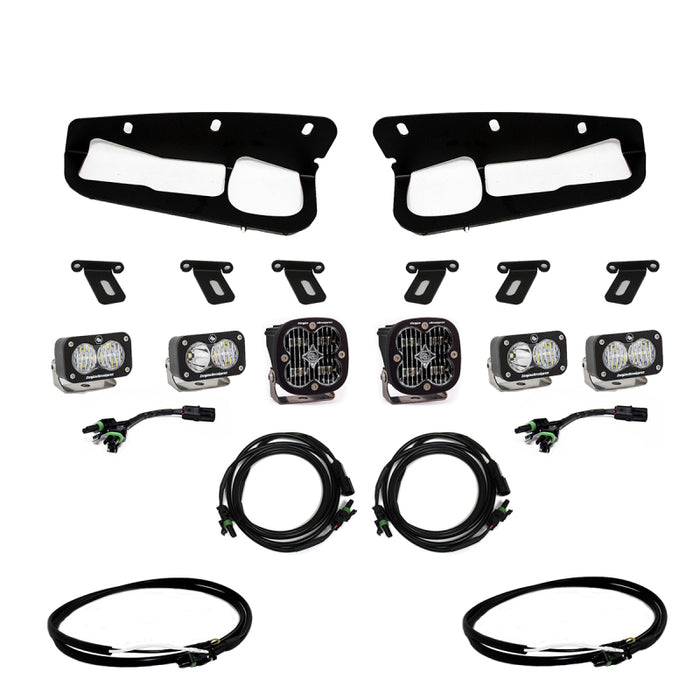 Baja Designs 2021+ Ford Bronco Clear SAE Fog Pocket Kit w/Upfitter Baja Designs