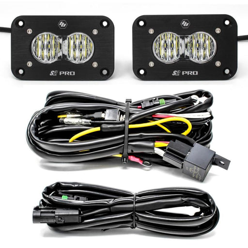 Baja Designs S2 Pro Wide Cornering Pair Flush Mount LED Light Pod Kit Baja Designs
