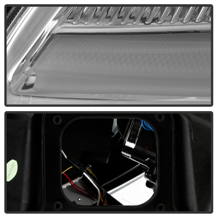 Spyder 05-13 Chevy Corvette C6 Projector Headlights Seq LED Turn Signal w/SB DRL Parking Light SPYDER