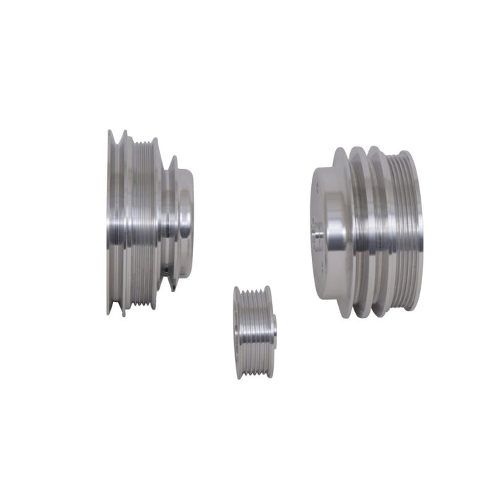 BBK 85-97 GM Truck 305 350 Underdrive Pulley Kit - Lightweight CNC Billet Aluminum (3pc) BBK