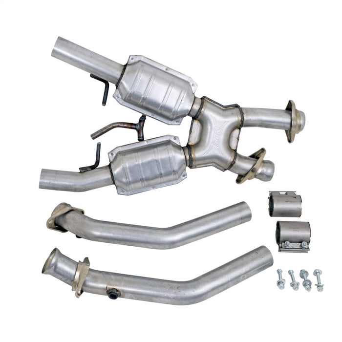 BBK 86-93 Mustang 5.0 High Flow X Pipe With Catalytic Converters - 2-1/2 BBK