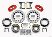 Wilwood Narrow Superlite 4R Rear P-Brk Kit 14.00in Drill Red Strange Eng Floater 3.49in Offset