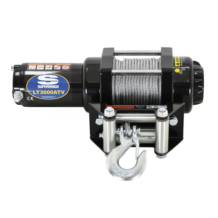 Superwinch 3000 LBS 12V DC 3/16in x 50ft Steel Rope LT3000 Winch Superwinch