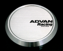Advan 73mm Flat Centercap - Silver Alumite Advan