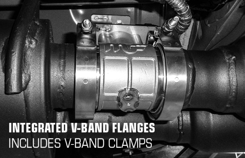 MagnaFlow 2018 Ford Mustang V8-5.0LGAS Exhaust Acc - 2.5in ID/OD - 304SS - Integrated V-Band Flanges Magnaflow