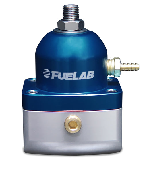 Fuelab 515 Carb Adjustable FPR Large Seat 1-3 PSI (2) -10AN In (1) -6AN Return - Blue Fuelab