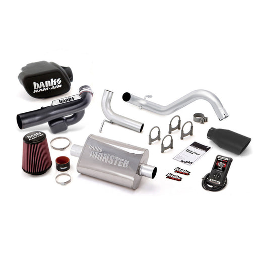 Banks Power 12-14 Jeep 3.6L Wrangler (All) 2dr Stinger Sys w/ AutoMind - SS Single Exh w/ Black Tip Banks Power