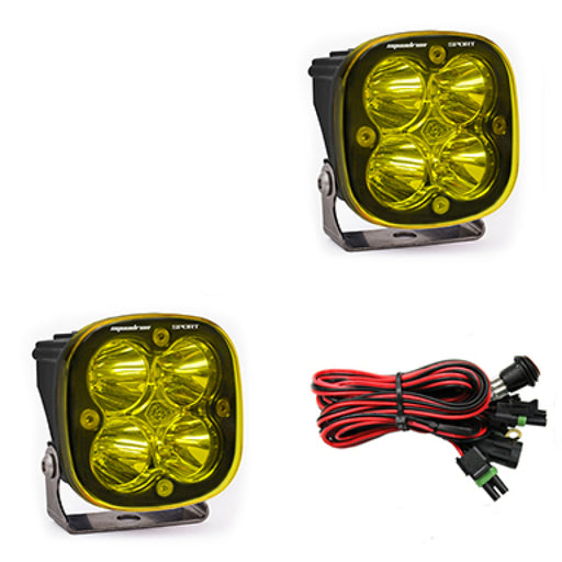 Baja Designs Squadron Sport Work/Scene Pair LED Light Pods - Amber Baja Designs