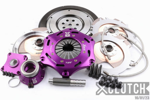 XClutch 1997 Mitsubishi Lancer EVO IV 2.0L 7.25in Triple Solid Ceramic Clutch Kit XCLUTCH