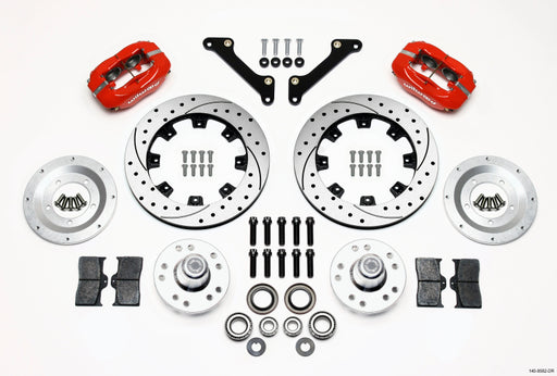 Wilwood Forged Dynalite Front Kit 12.19in Drilled Red 70-78 Camaro