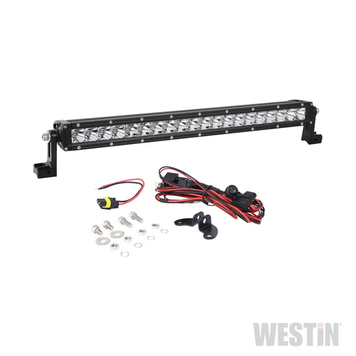 Westin Xtreme LED Light Bar Low Profile Single Row 20 inch Flood w/5W Cree - Black Westin
