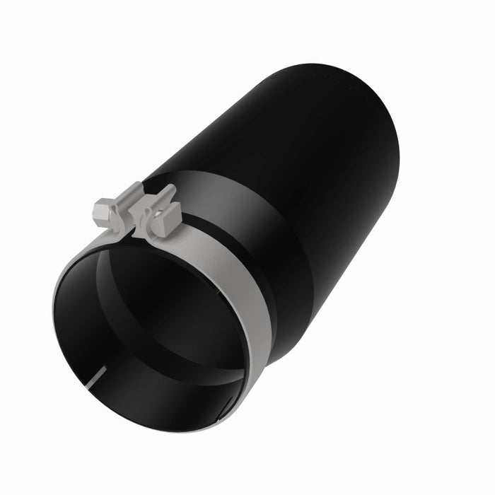 MagnaFlow Tip Stainless Black Coated Single Wall Round Single Outlet 6in Dia 5in Inlet 13in L Magnaflow