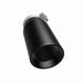 MagnaFlow Tip Stainless Black Coated Single Double Round Single Outlet 5in Dia 4in Inlet 13in L Magnaflow