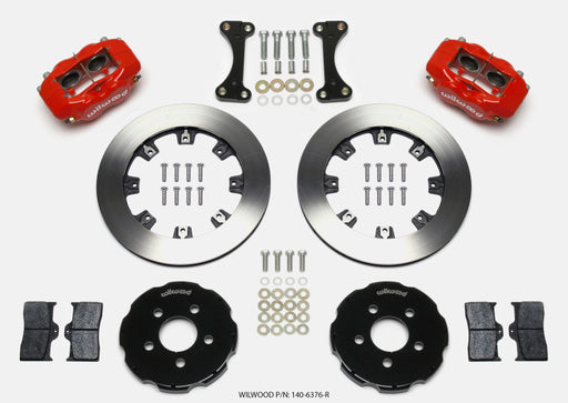 Wilwood Forged Dynalite Front Hat Kit 12.19in Red 00-04 PT Cruiser/03-04 SRT/4