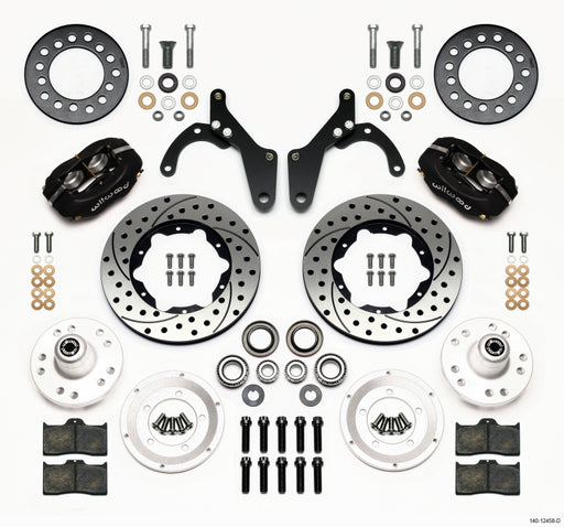 Wilwood Forged Dynalite Front Kit 11.00in Drilled 59-64 Chevy Impala / 63-64 Corvette
