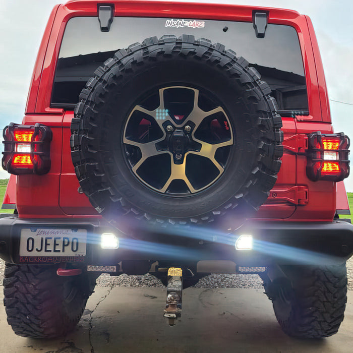 Oracle Rear Bumper LED Reverse Lights for Jeep Wrangler JL - 6000K SEE WARRANTY ORACLE Lighting