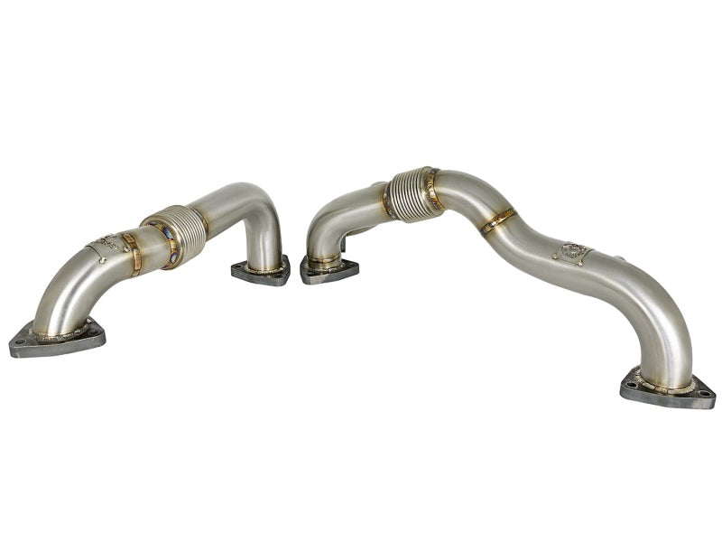aFe Twisted Steel Power Package Up-Pipes / Manifold 08-10 Ford Diesel Trucks V8 6.4L (td) aFe
