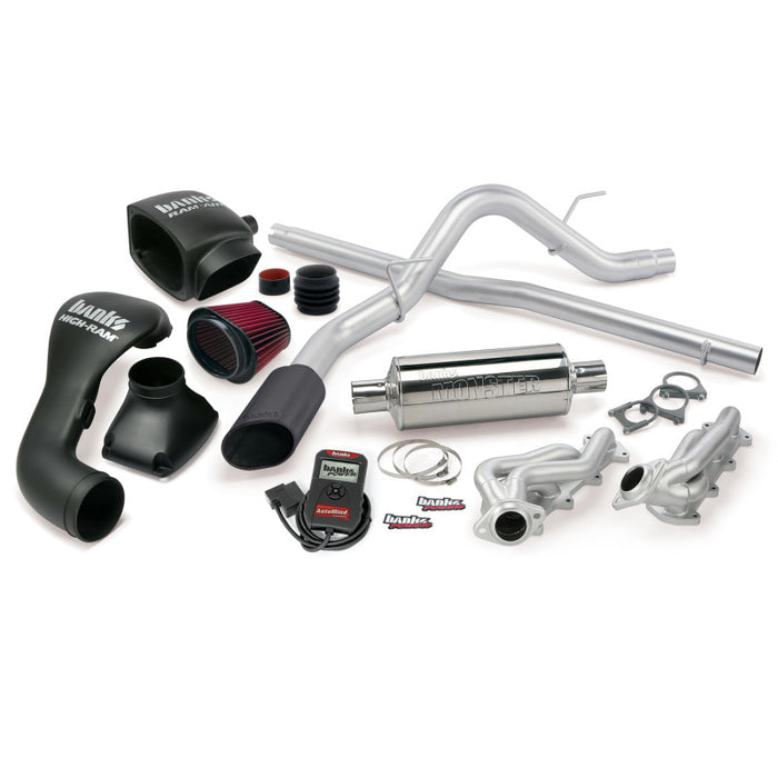 Banks Power 04-08 Ford 5.4L F-150 SCMB PowerPack System - SS Single Exhaust w/ Black Tip Banks Power