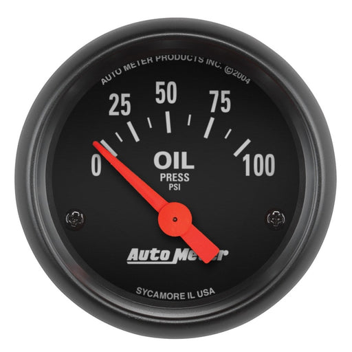 Autometer Z-Series 52mm 0-100PSI Oil Pressure Gauge AutoMeter