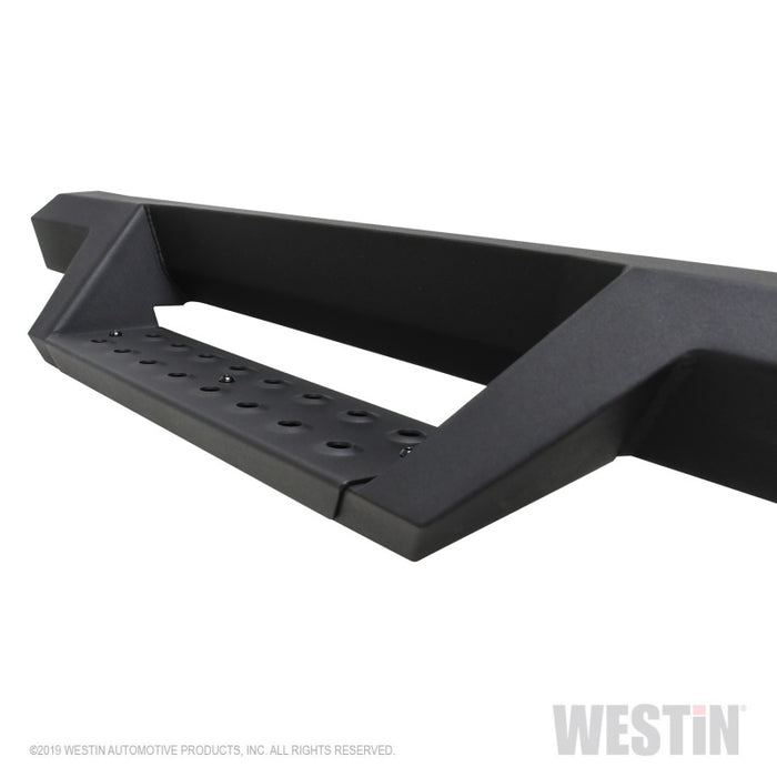 Westin/HDX 19-20 Ram 2500/3500 Crew Cab (8ft Bed) Drop Wheel to Wheel Nerf Step Bars - Txt Black Westin