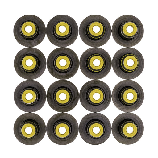 Cometic .265in x .500in x .635in x 1.126in Metal Jacket Valve Stem Seal - Yellow - 16 Pack Cometic Gasket