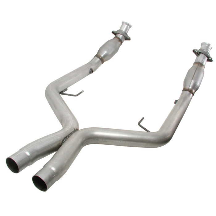 BBK 05-10 Mustang 4.6 GT High Flow X Pipe With Catalytic Converters - 2-3/4 BBK