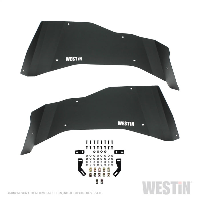 Westin 07-18 Jeep Wrangler JK Inner Fenders - Rear - Textured Black Westin