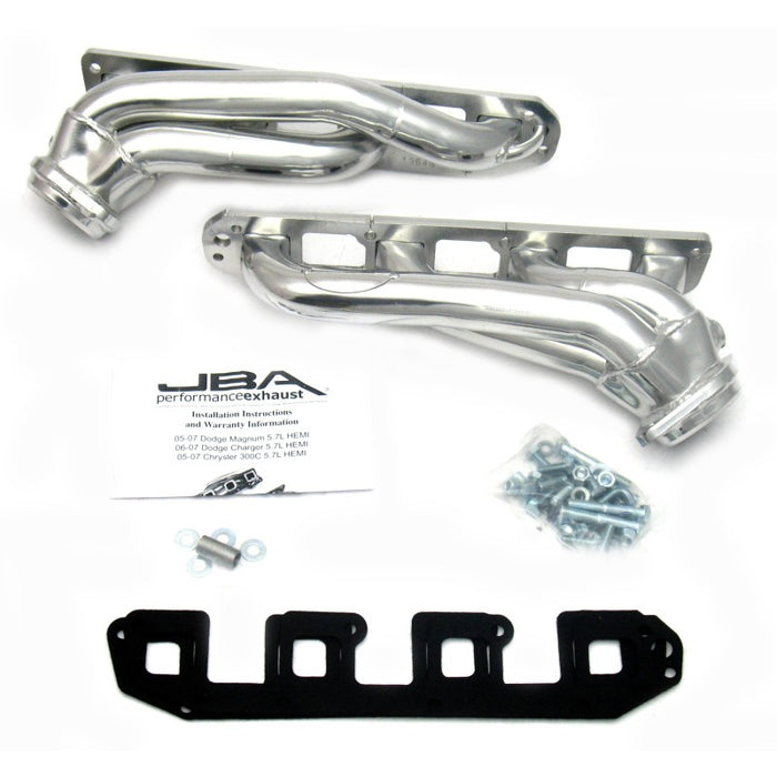 JBA 04-08 Chrysler 5.7L HEMI 1-3/4in Primary Silver Ctd Cat4Ward Header JBA