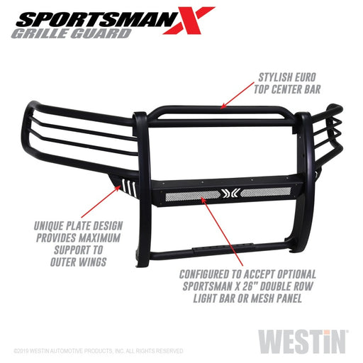 Westin 14-21 Toyota 4Runner (Excl. Limited) Sportsman X Grille Guard - Textured Black Westin
