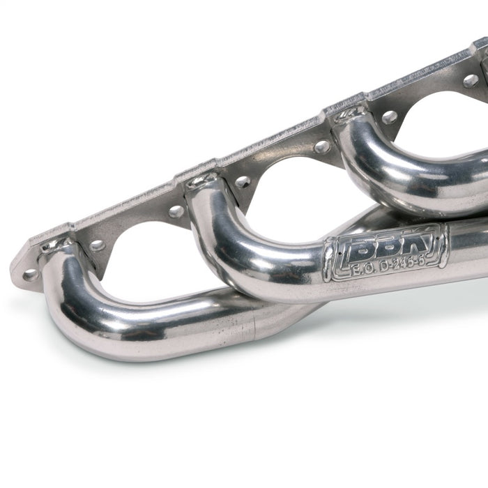 BBK 79-93 Mustang 351 Swap Shorty Unequal Length Exhaust Headers - 1-5/8 Silver Ceramic BBK