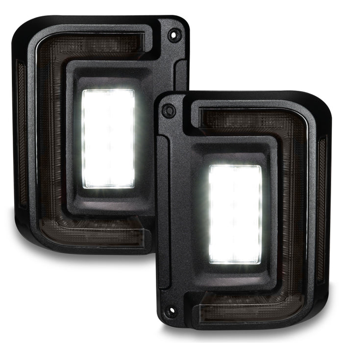 Oracle 07-17 Jeep Wrangler JK Flush Mount LED Tail Lights - Tinted SEE WARRANTY ORACLE Lighting