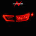 ANZO 11-13 Jeep Grand Cherokee LED Taillights w/ Lightbar Black Housing/Clear Lens 4pcs ANZO