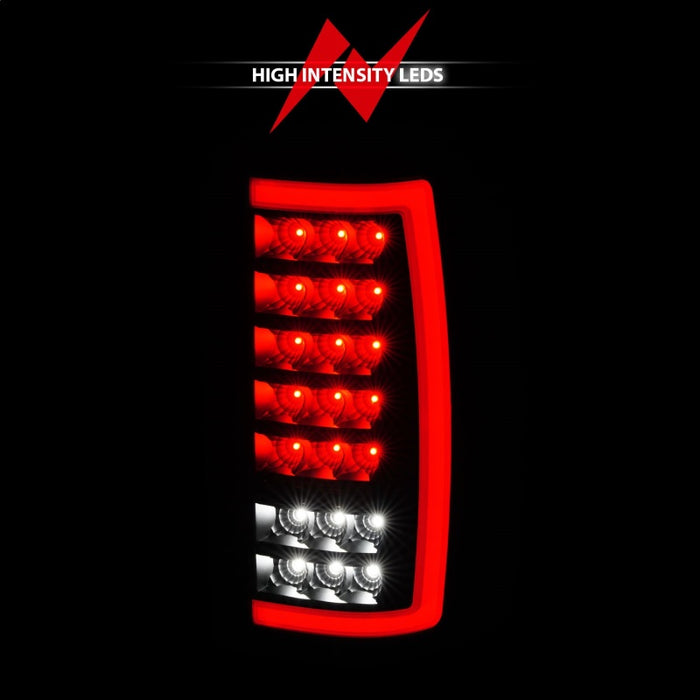 ANZO 00-06 Chevrolet Tahoe / GMC Yukon Full LED Taillights w/ Lightbar Black Housing/Clear Lens ANZO