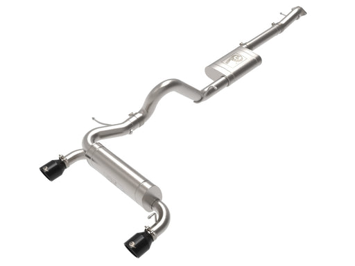 aFe Vulcan 3in 304 SS Cat-Back Exhaust 2021 Ford Bronco L4-2.3L (t)/V6-2.7L (tt) w/ Black Tips aFe