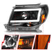ANZO 05-09 Toyota Tacoma Projector Light Bar Style Headlights w/ C Light Bar ANZO