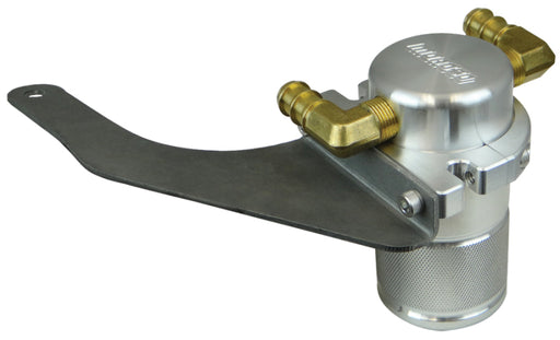 Moroso 15-18 Ford Mustang EcoBoost Air/Oil Separator Catch Can - Small Body - Billet Aluminum Moroso