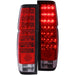 ANZO 1986-1997 Nissan Hardbody LED Taillights Red/Clear ANZO