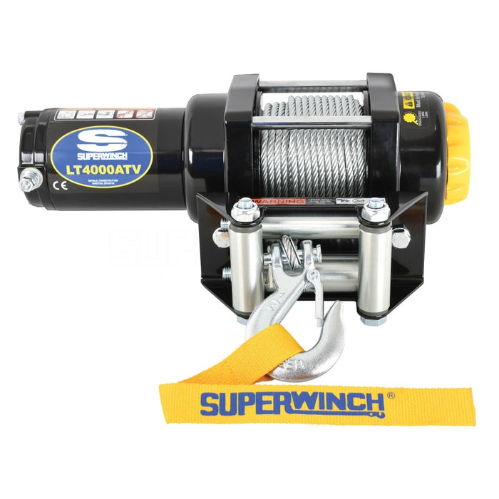 Superwinch 4000 LBS 12V DC 3/16in x 50ft Steel Rope LT4000 Winch Superwinch