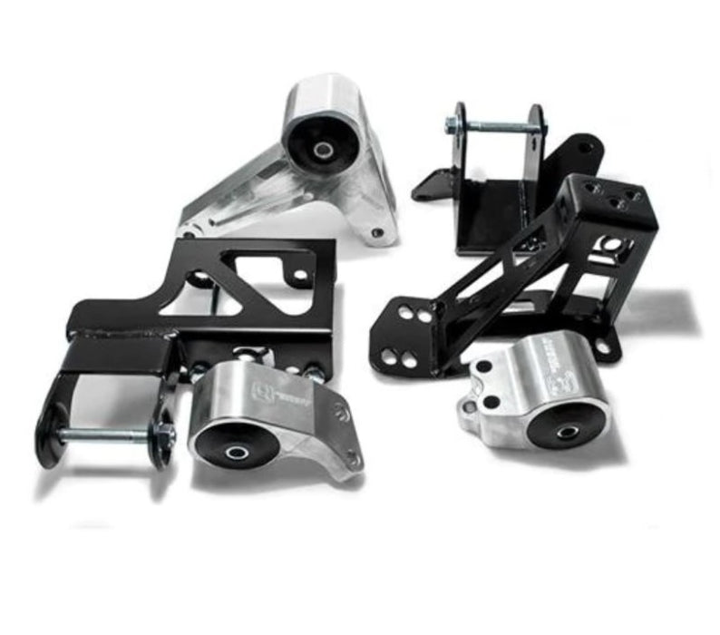 Innovative 92-95 Civic K-Series Silver Aluminum Mounts 95A Bushings (Not K24 Trans) Innovative Mounts