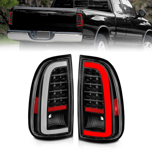 ANZO 00-06 Toyota Tundra LED Taillights w/ Light Bar Black Housing Clear Lens ANZO