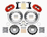 Wilwood Narrow Superlite 6R Front Hat Kit 13.06in Red 1999-2012 Subaru WRX w/Lines