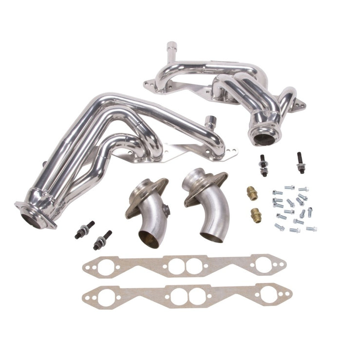 BBK 93-96 Chevrolet Impala SS Shorty Tuned Length Exhaust Headers - 1-5/8 Silver Ceramic BBK