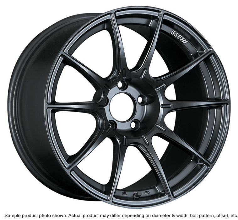 SSR GTX01 18x10.5 5x114.3 15mm Offset Flat Black Wheel Evo X / G35 / 350z / 370z SSR