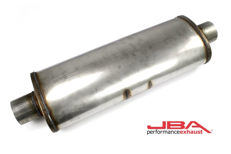 JBA Universal Chambered 304SS Muffler 22x8x5 3in Center/Center JBA