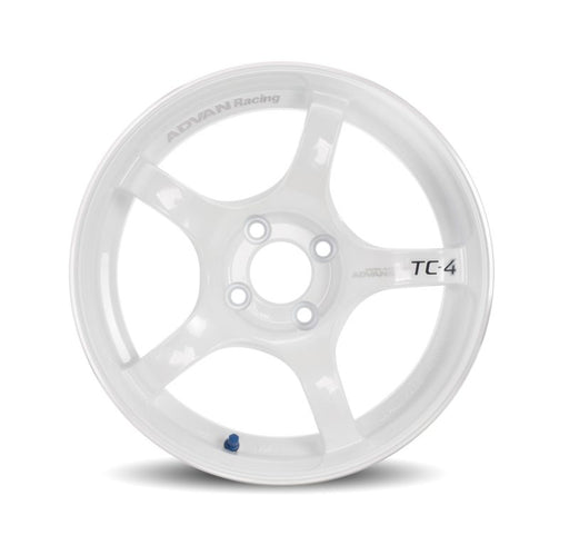 Advan TC4 18x9.5 +38 5-120 Racing White Wheel Advan