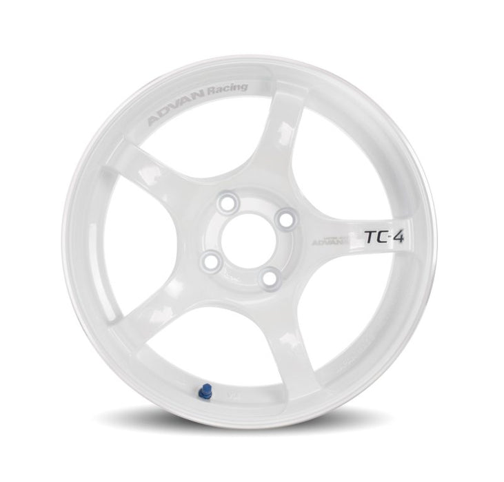 Advan TC4 18x9.5 +38 5-120 Racing White Wheel Advan
